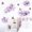 1Pc, variant on 2Pcs Peony Flower Wall Decals Purple Floral Butterfly Wall Art Stickers for Girls Bedroom Living Room Bathroom Nursery Home Decor