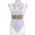 thumbnail image 3 of Trajes de baño de moda para mujer, estampados de letras, Bikini para mujer, traje de baño de secado rápido para vacaciones M Blanco L Negro Macarena Bañador Mujer, 3 of 8