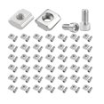 thumbnail image 3 of 50 Tuercas En T Deslizantes Con Tornillos, Tuercas Deslizantes Metálicas Para Montaje De Muebles, 3 of 8