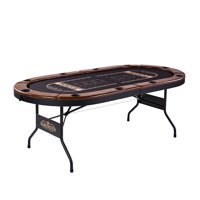 Barrington Charleston Collection 10 Player Poker Table - no assembly required, Brown
