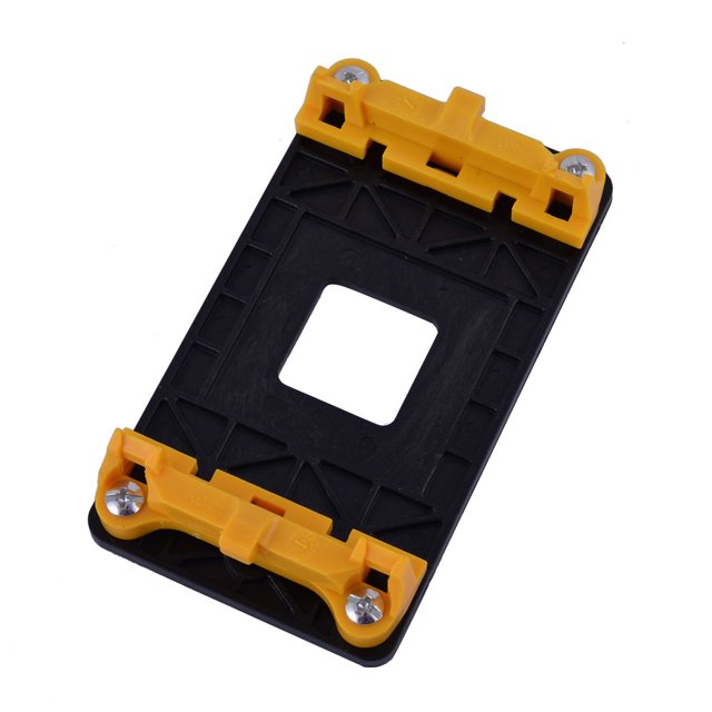 Unique Bargains Plastic AMD Fan Bracket Stand Base Yellow for AM2 AM2+ AM3 AM3+ FM1 FM2 Socket