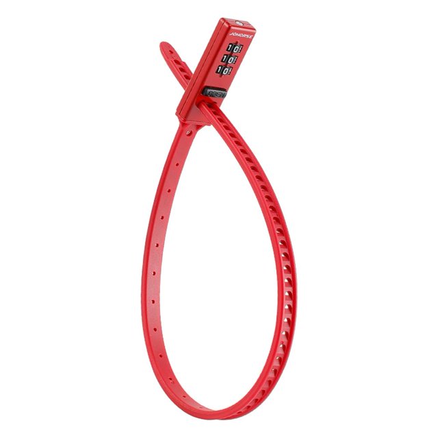 Candado de combinación para bicicleta, candado antirrobo para bicicleta, accesorios para ciclismo (rojo) Sywqhk Accesorios para bicicletas