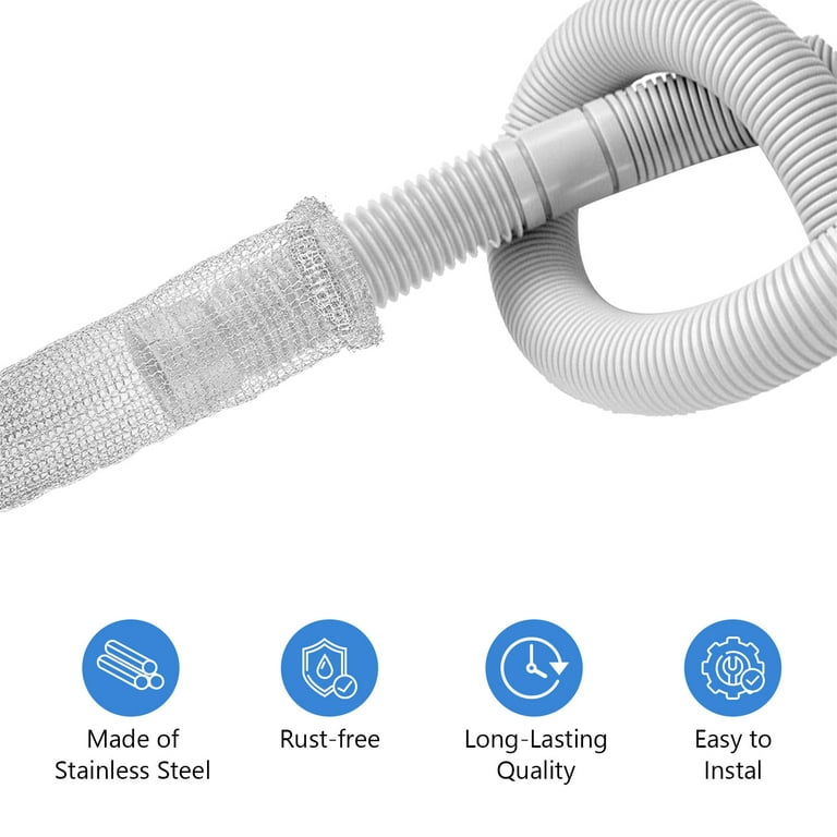 50pack Washing Machine Lint Snare Traps With Cable Ties Clamps Hose Lint Catcher