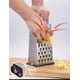 thumbnail image 4 of Rallador de queso, rallador de caja para queso, rebanador de verduras de acero inoxidable, trituradora de alimentos, aparatos prácticos de 4 lados para cocina, 4 of 5