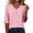 pink, variant on Tops for Women 1/2 Sleeve V Neck 2024 Women Fashion Tees Casual Neck Loose Cute T Shirt Ladies Top Gray M