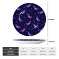 thumbnail image 2 of Wukai Eggplant Print Decorative Plate for Display,Bone China Decorative Plate, Ceramic Dinner Plate with Stand, Vertical Ceramic Plate-7in, 2 of 6