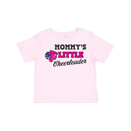 

Inktastic Mommy s Little Cheerleader with Megaphone and Pom Poms Gift Toddler Toddler Girl T-Shirt