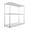 Chrome, variant on pouseayar 3 Tier NSF Metal Shelf Wire Shelving Unit, 1050lbs Capacity Heavy Duty Adjustable Storage Rack with Shelf Liners - 48" H x 48" L x 18" D for Closet Kitchen Garage Basement and More - Chrome