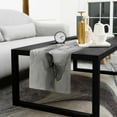 thumbnail image 5 of Gray Marble Texture Cotton Linen Table Runner 13 x 72 inch Vintage Greyish Golden Texture Non-slip Rectangular Dining Table Decor for Wedding Party Holiday Dinner, 5 of 8
