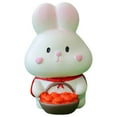 thumbnail image 2 of Sunjoy Tech Rabbit Statue Vivid Appearance Resin Cute Miniature Bunny Figurine Desktop Ornament Home Decor, 2 of 8