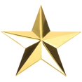 thumbnail image 1 of Medal Star DIY Craft Decorative Star Ornament Medal Making Star Craft Zinc Alloy Star, 1 of 4
