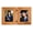 Senior, variant on Senior - Class of 2026 - Graduation Frame - Natural Wood Hinged 2 Side by Side Portrait 5x7 Picture Frames