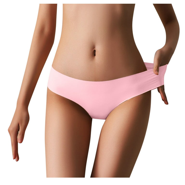 iOPQO Intimates womens underwear Women Ultra-thin Lingerie Briefs Panties  Thong Underwear Knickers Hot Pink One Size