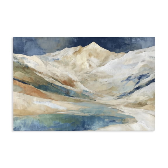 Stupell Industries Contemporary Glacial Valley in Alaska Range Canvas Art, 24 x 16, by Chromatic Storm Studio