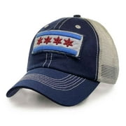 City of Chicago Vintage Mesh Navy Adjustable Flag Hat
