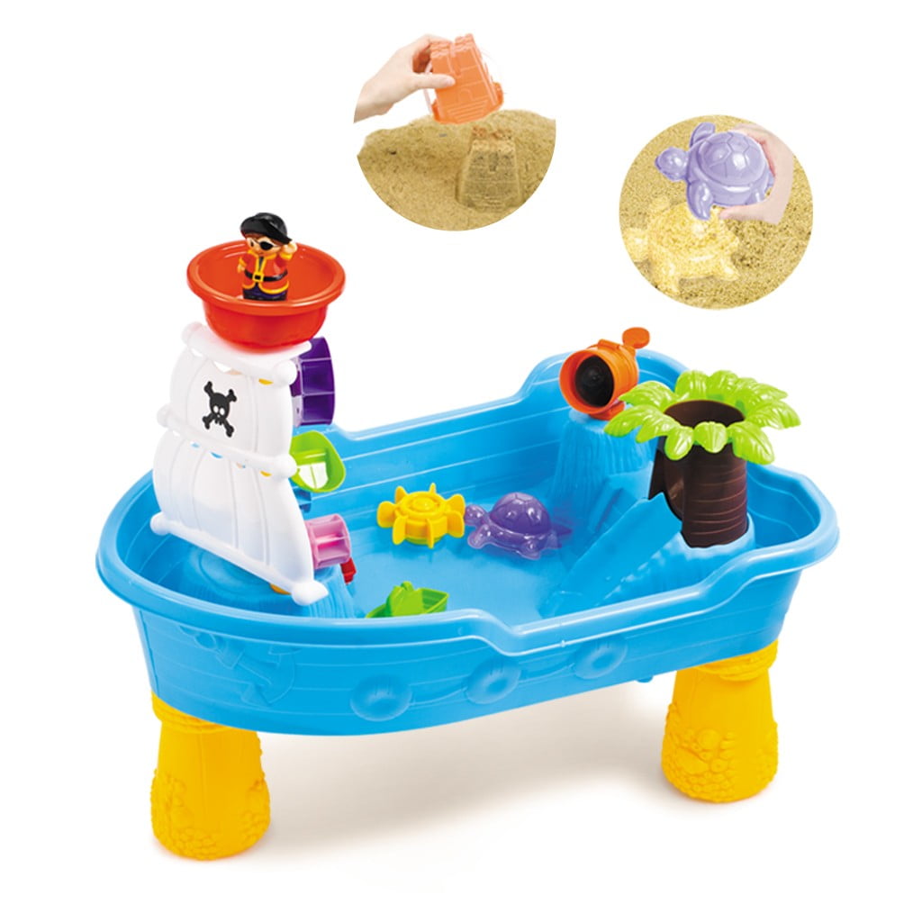 Snorda Sand Water Tables For Outdoor Toys For Toddlers Age 2 4 Large Pirate Ship Walmartcom Walmartcom