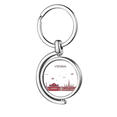 thumbnail image 1 of Vienna Austria Flat Landmark Pattern Rotation Porte-Clés en Métal Porte-Clés, 1 of 2