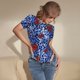 thumbnail image 3 of Balery Abstract Colorful Butterflies Body de cuello redondo de manga corta para mujer Tops de manga corta Tops básicos-XX-Large, 3 of 7