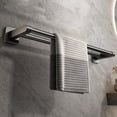 thumbnail image 2 of Ikohbadg Bath Double Towel Bars, Towel Racks for Bathroom, Wall Mount Towel Holder Heavy Duty 304 Stainless Steel Towel Hanger Towel Rail, Brushed Nickel 16 Inch, Gray, 2 of 8