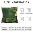 thumbnail image 5 of PHYHOO St Patricks Day Pillow Covers Shamrocks St Patricks Day Decorations Lucky Clover Hat Throw Pillow Covers Green Buffalo Plaid Farmhouse Spring Cushion Case for Sofa Couch, 5 of 5