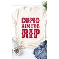 thumbnail image 5 of Cupid Aim For RIP Graphic Tee T-Shirt PLUS, 5 of 6