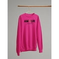 thumbnail image 3 of Amour Je'taime Paris Sweatshirt Women -Image by Shutterstock, Female 4X-Large, 3 of 4