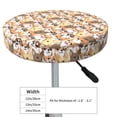 thumbnail image 4 of Bingfone Cute Puppy Padded Round Bar Stool Cover Cushion with Elastic Fabric Round Chair Seat - Cute Puppy, 4 of 7