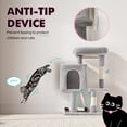 thumbnail image 4 of Einfach 29" Cat Tree Tower with Plush Perch Condo House for Indoor Cats & Scratching Post, Grey, 4 of 8
