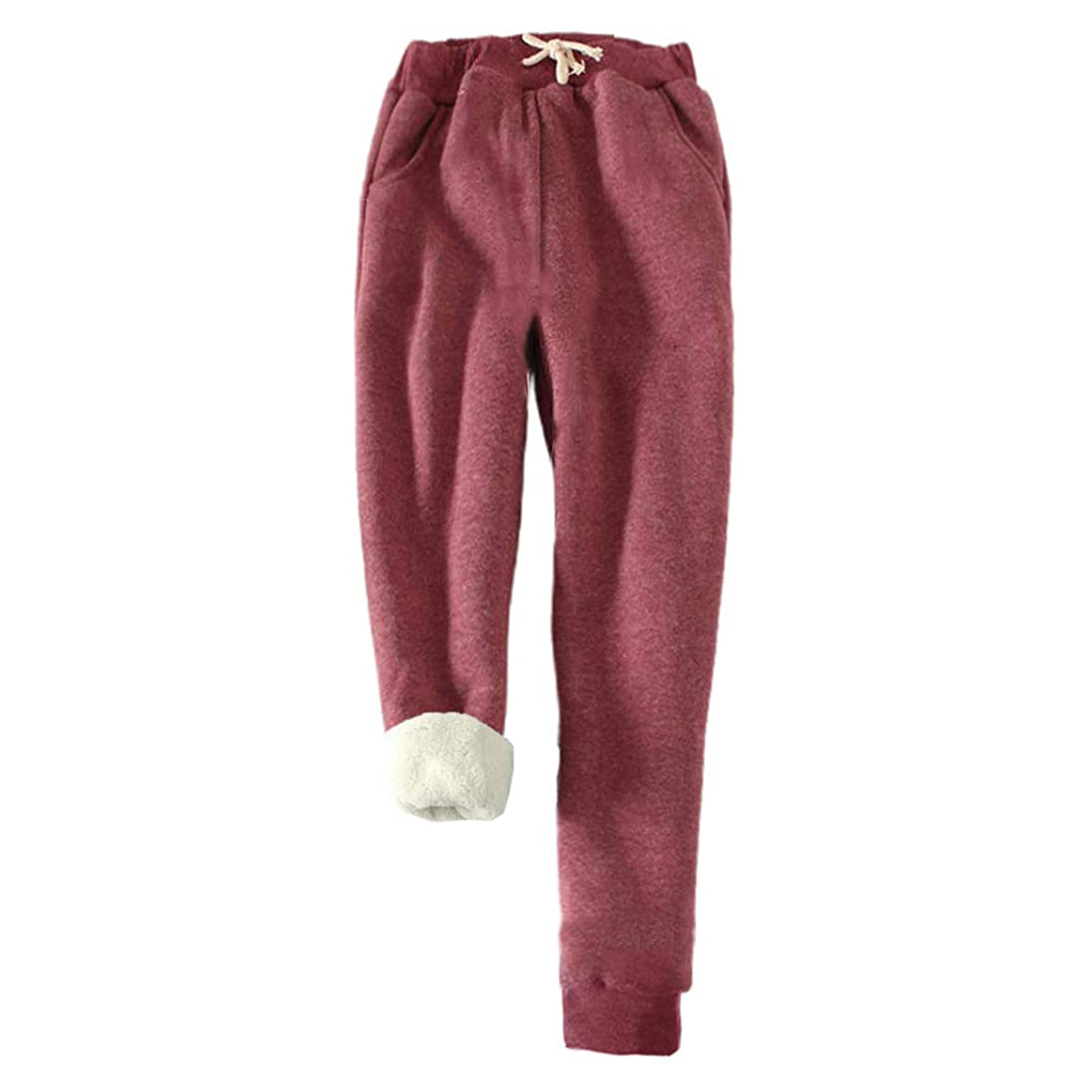 Women Sherpa Fleece Lined Sweatpants 