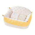 thumbnail image 2 of Serenable Warm Hamster Nest, Sugar Glider Hammock, Hamster Hanging Bed, Soft Small Animal Cage, Guinea Pig House for Sugar Gliders Sleeping Yellow, 2 of 10