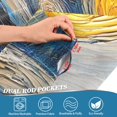thumbnail image 5 of Yayeee Kitchen Curtains Tier Set of 2 Light Filtering 57"x24" Over Sink Window Panels, Swirling Starry Sky, 5 of 7