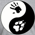 thumbnail image 3 of CafePress - Wolf Therian Ying Yang Fitted T Shirt - Fitted T-Shirt, Vintage Fit Soft Cotton Tee, 3 of 4
