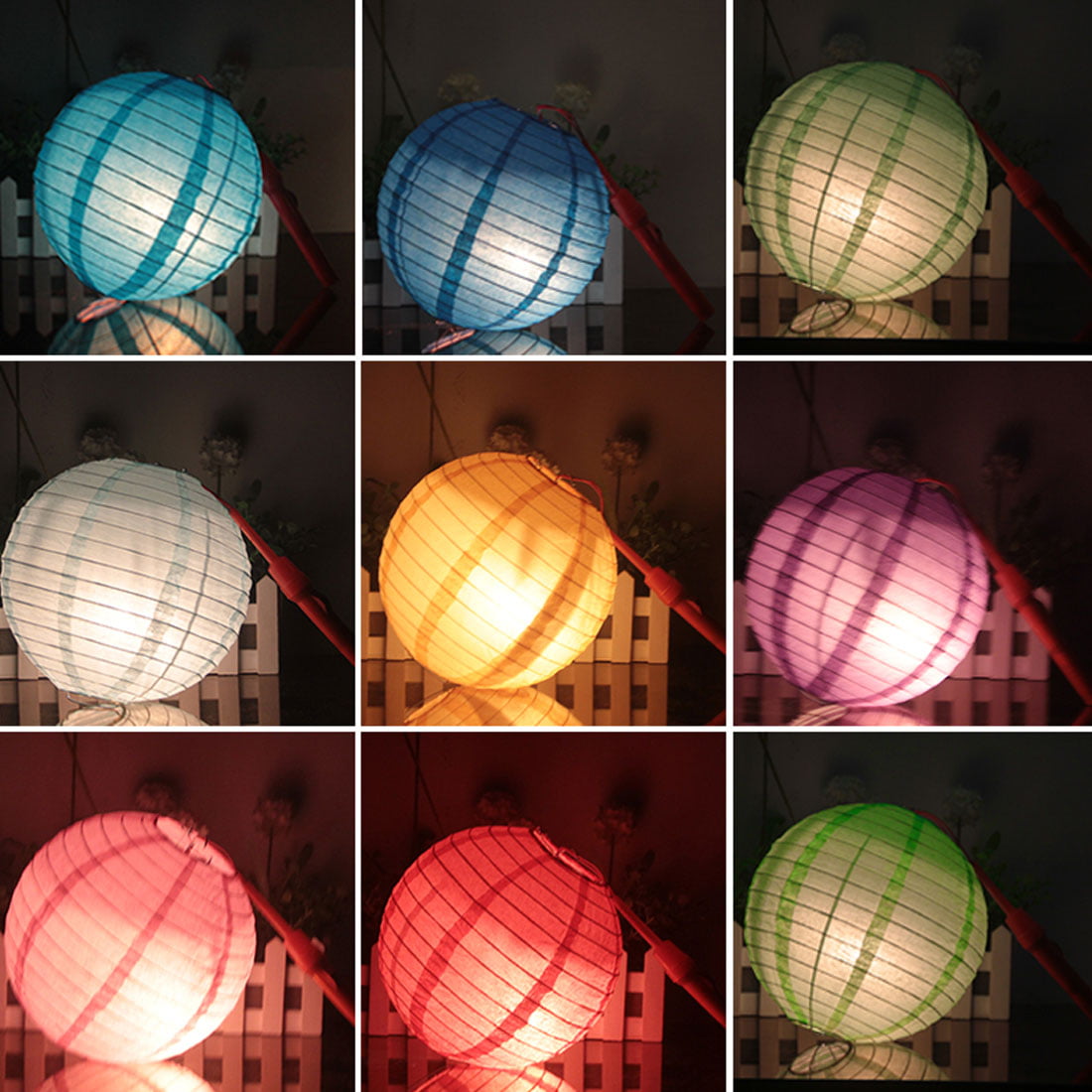 Christmas Handmade DIY Paper Lantern Lamp Ball String Light Decoration