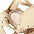 thumbnail image 6 of ANUFER Womens Knee High Roman Gladiator Sandals Rivets Studded Strappy Zipper Thong Sandals Gold SN020342 US8, 6 of 7