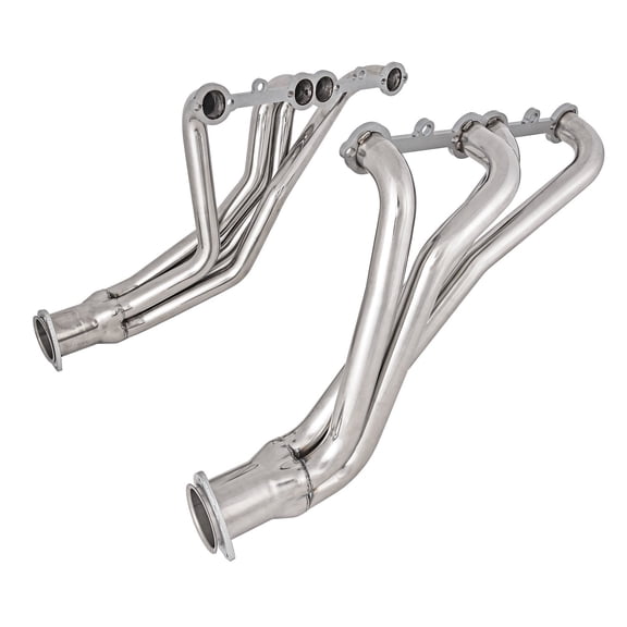 JEGS Stainless Steel Long Tube Headers for 1966-1991 Chevrolet/GMC Trucks with Small Block Chevy 265-400 ci [Polished Finish]
