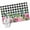Black, variant on Entryway Rug 2'x3', Spring Pink Roses Small Rug for Kitchen Bathroom Door Mat Indoor Entrance, Pastoral Eucalyptus Black White Plaid Non-Slip Area Rugs Floor Mats Carpet Front Door Rugs
