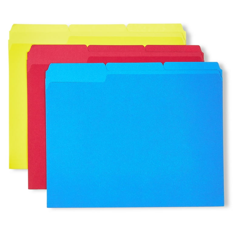 Pen+Gear File Folders, Letter Size, Assorted Colors (25-Pack) photo 3