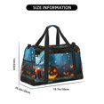 thumbnail image 3 of Zufioo Spooky Halloween Print Hand-Held Messenger Travel Bag, Business Travel Luggage Bag Overnight for Men and Women, 3 of 7
