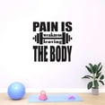 thumbnail image 3 of Holiday Gift Boys Pain is weakness leaving Body Active Quotes & Sayings Wall Decal Exercise Workout Fitness Motivational Wall Decal Lasts Years and Easily Removable - Size: 45 in x 45 in, 3 of 3