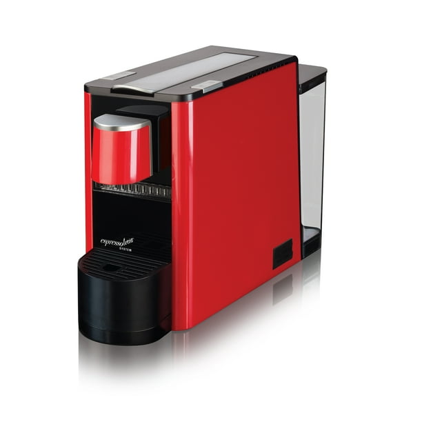 Espressotoria Barista 2.0 Espresso Coffee Pod Machine, Black/Red