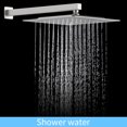 thumbnail image 7 of Kichae Brushed Nickel Wall Mounted Shower Combo，12" Rainfall Shower Head and Handheld Shower with Brass Rough-in Valve, 7 of 7