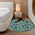 thumbnail image 2 of Round Rug 3.3Ft Washable Non-Slip, Dark Green Spring Floral Circle Area Rugs for Living Room Bedroom, Farmhouse Flowers Elegant Pastoral Indoor Floor Mats Carpet Runner for Home Decor Aesthetic, 2 of 8