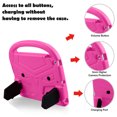 thumbnail image 3 of Allytech Kids Case for New iPad 10.2" 7th Generation, Soft EVA Foam Rubber Lightweight Handle Folding Stand Kids Proof Heavy Duty Protection Case Cover for Apple iPad 7th Gen, Pink, 3 of 7
