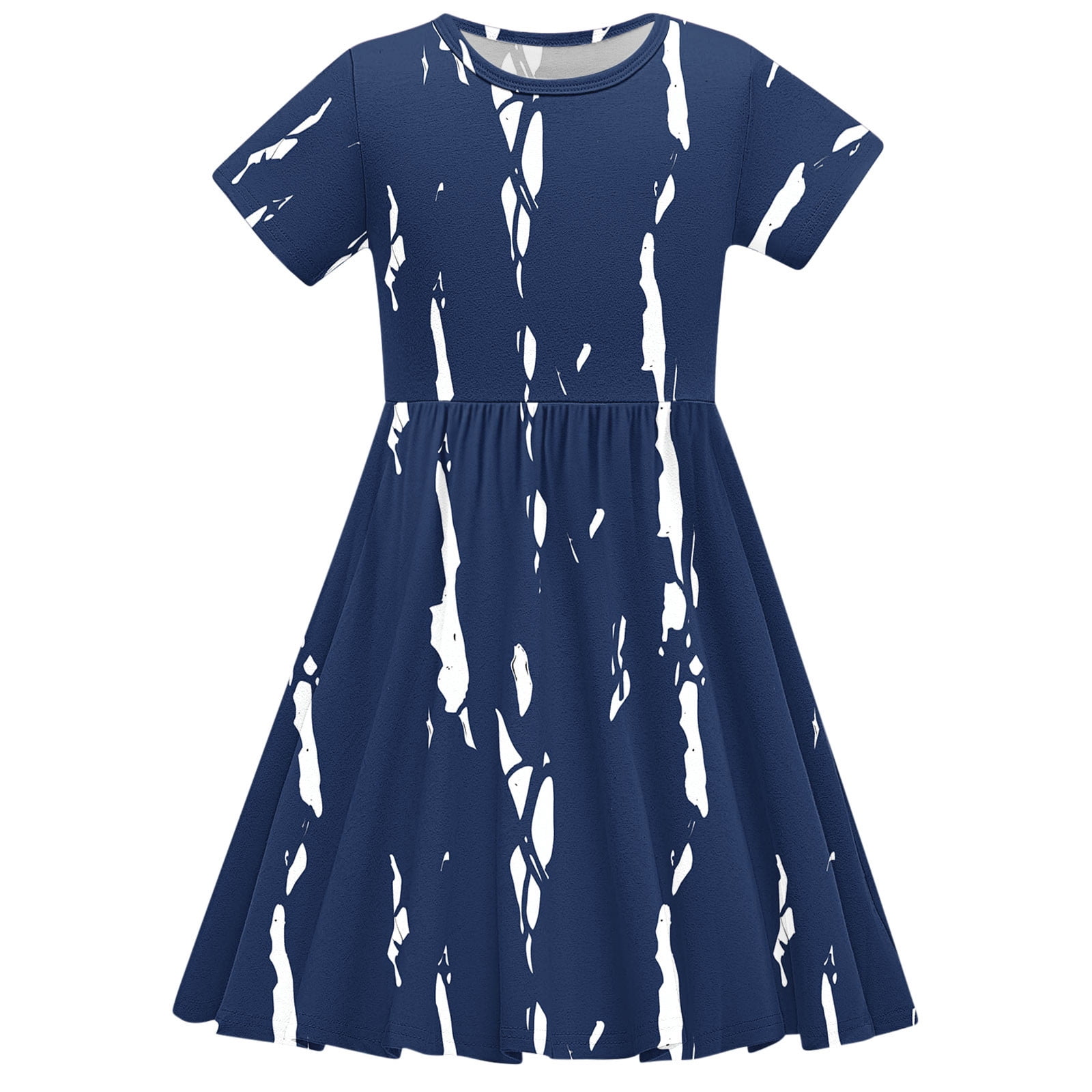 Navy Blue Formal Dress Summer Saving Clearance! WRKEKC Casual Dress For  Girls, Summer Dresses For Girls,