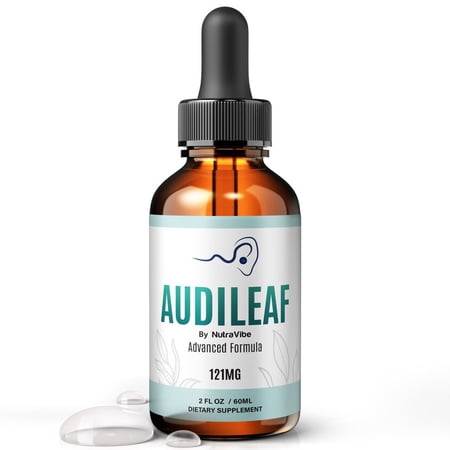Audileaf – Daily Hearing Support Drops with a Clean Liquid Formula for Ear Health, Auditory Clarity and Inner Ear Balance | Easy-to-Use Dropper (30 Servings)