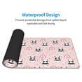 thumbnail image 4 of Pofeuu Cute Cartoon Panda Print Desk Mat for Keyboard and Mouse，Computer Desk Matt for Desktop，Large Mouse Pad for Desk，Desk Pads on Top of Desks 12x31.5in, 4 of 8