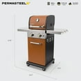thumbnail image 5 of Permasteel 2-Burner Compact Propane Gas Grill with Foldable Sides, Copper, 5 of 9