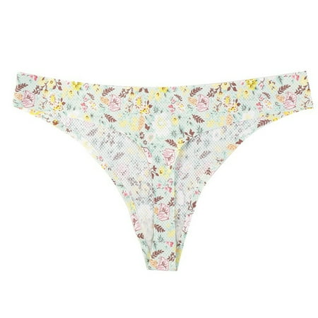 

KDDYLITQ Women s Stretch Leopard Underwear No Show Tangas G-String Thongs T-Back Sexy Panties Multicolor M