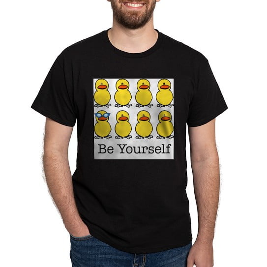 CafePress - BE YOURSELF T Shirt - Men's Classic Cotton T-Shirts