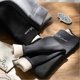 thumbnail image 2 of Leggings de invierno para mujer con forro polar Sherpa, pantalones térmicos, cálidos, elásticos y gruesos, gris oscuro, 2 of 5